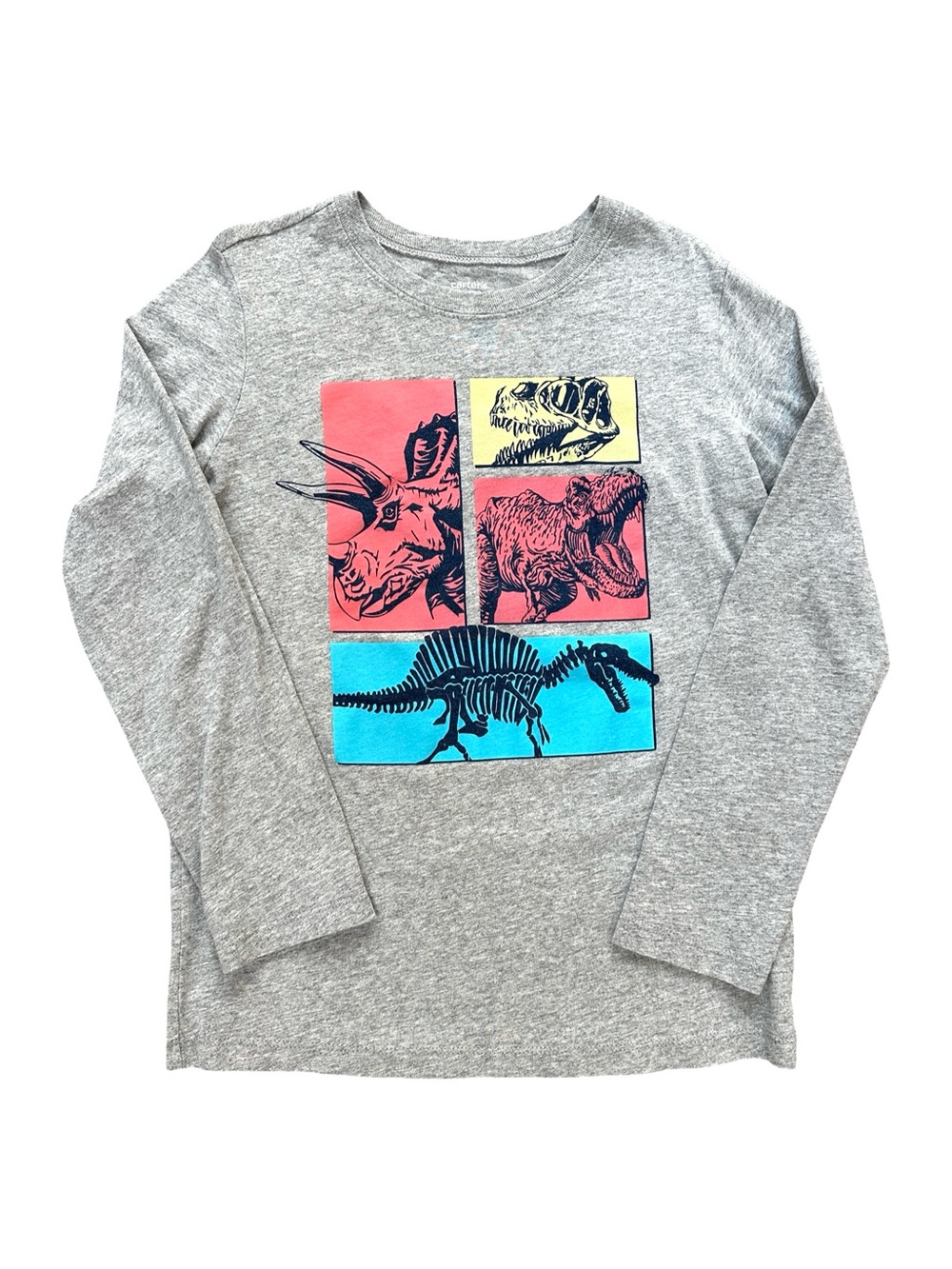 ⭐️ 5 for $25 Carter’s KID Boys Dinosaur Graphic Long Sleeve Top Size 8